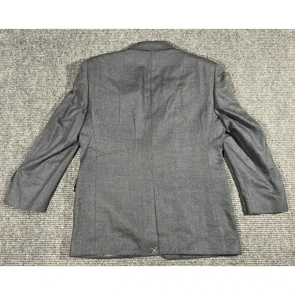 Jos. A. Bank Gray Tweed Silk Wool Blazer 42S Regular Fit 2-Button Notch